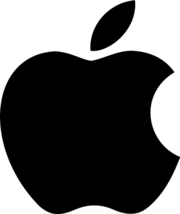 Apple logo black