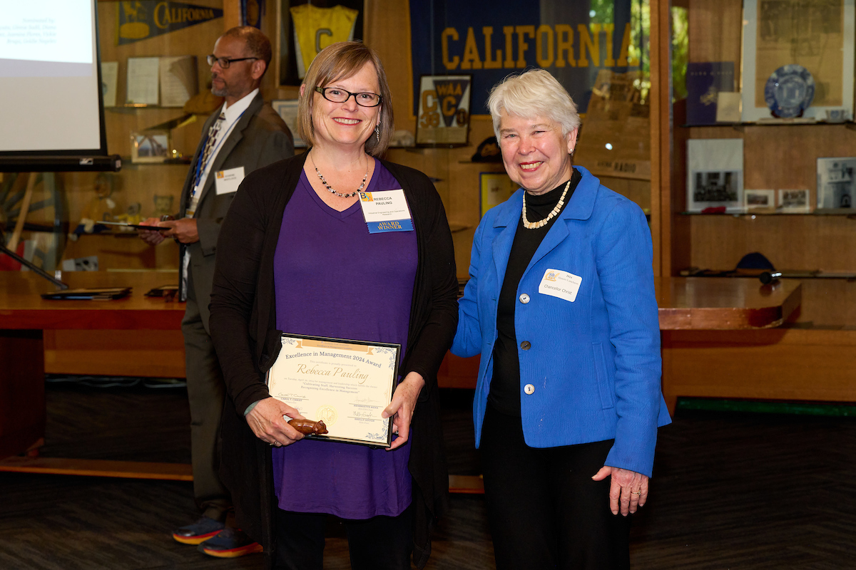 Rebecca Pauling Honored with 2024 Excellence in Management Award for