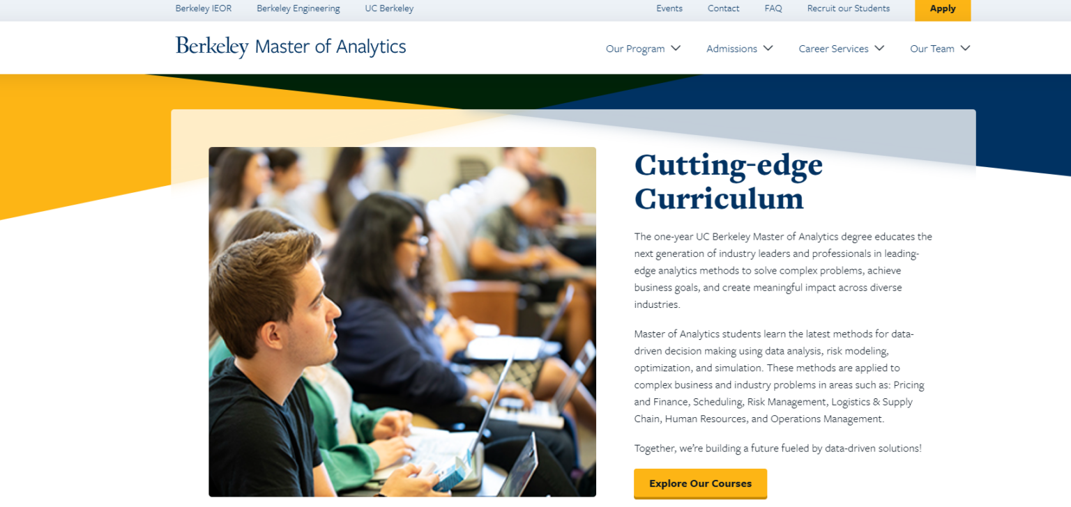 Uc Berkeley Master Of Analytics Reddit ieor.berkeley.edu